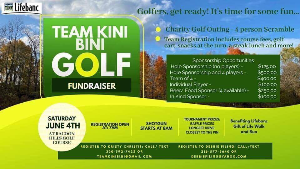 Team Kini Bini presents a golf fundraiser